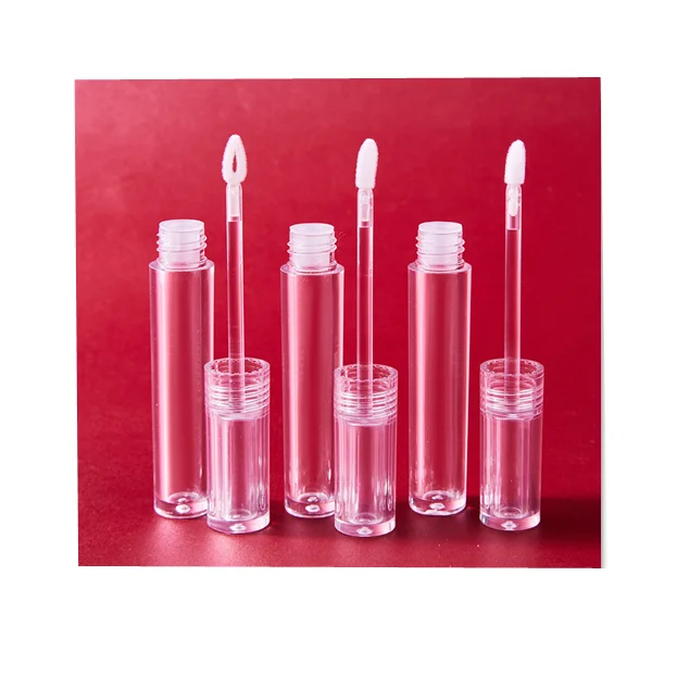 5ml 5g plastic transparent empty lip gloss tube, 5ml clear  lip glaze container