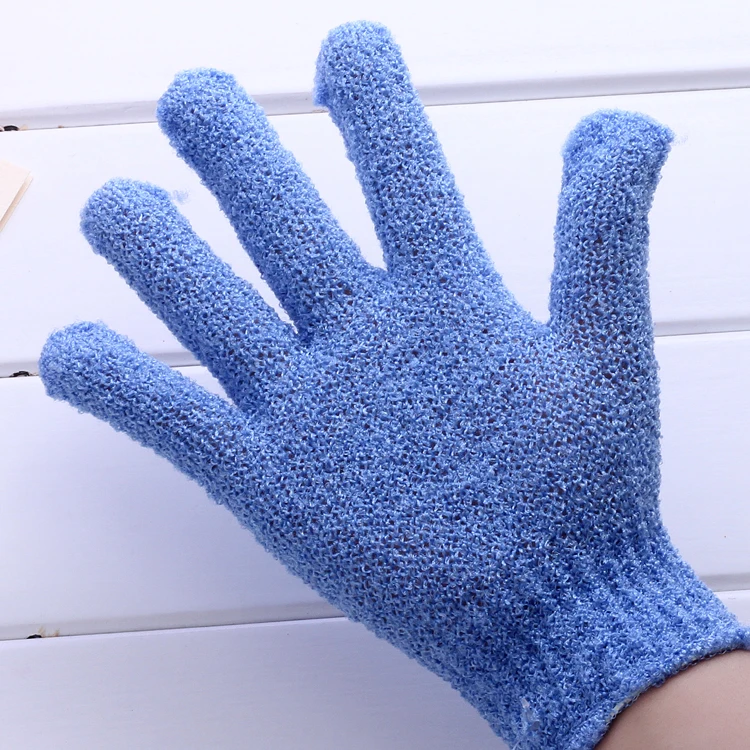 Nylon single color bath gloves exfoliate exfoliating glove remove dead skin