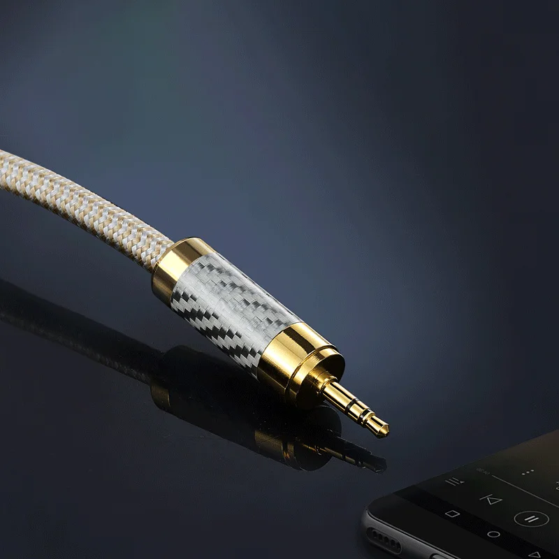 GOLLEY LION Профессиональный Премиум 3 5 мм Aux к RCA роскошный аудиокабель для продажи ПК мобильного