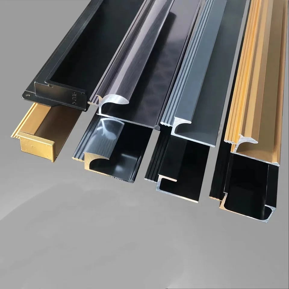 
L shape G shape aluminium extrusion profile for wardrobe handle 