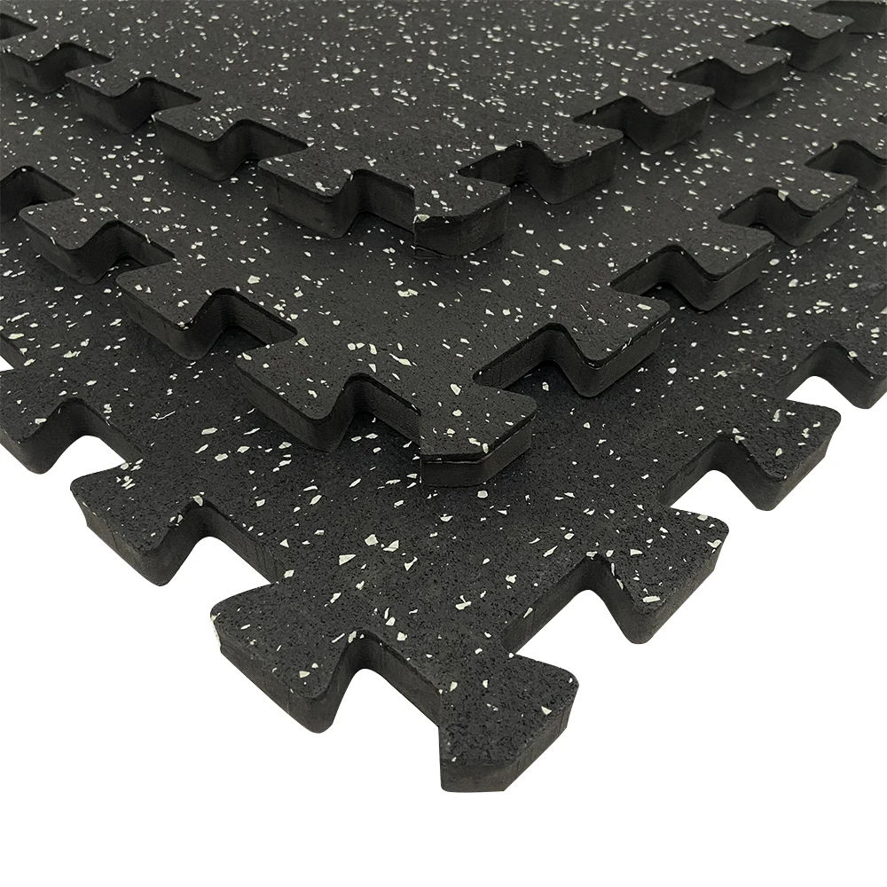 Home Gym Protective Ground Floor Impact Rubber Topped Eva Foam Flooring Tiles for Home Gym Equipment Garage