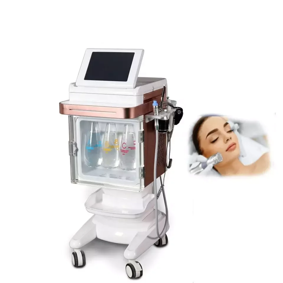 NV-W02 professional multifunction dermabrasion water oxygen injection facial rejuvenation hydro beauty salon equipment