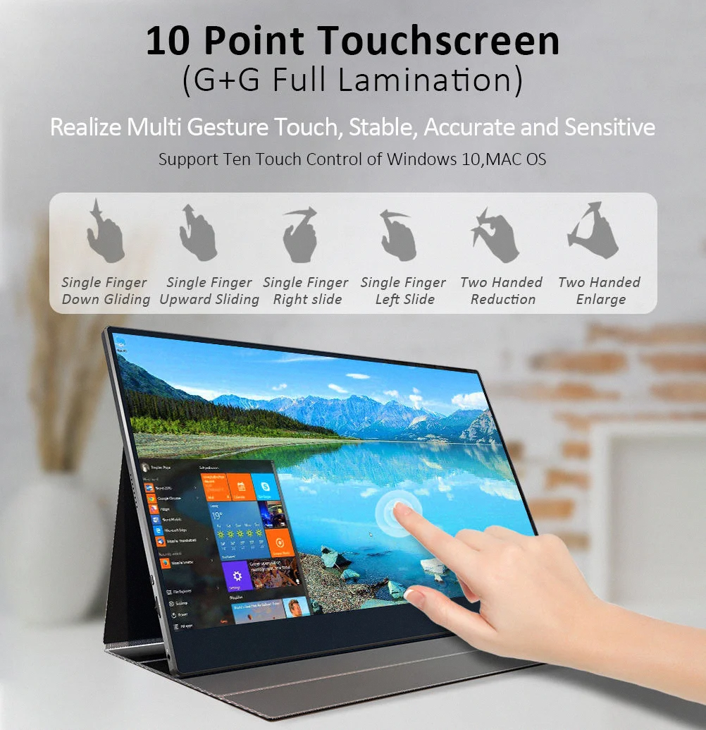 LCD Type C Mini Multi multiple Portatil Screen Extender Extension For Laptop With Stand Mobile Display Portable Monitor