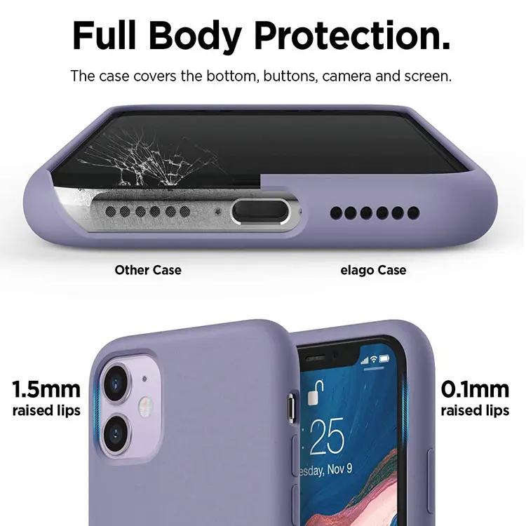 Free Shipping  Hot Sale Solid Color Case Gel Rubber Shockproof Cover Case Liquid Silicone Case for iPhone 11 11Pro 11Pro Max