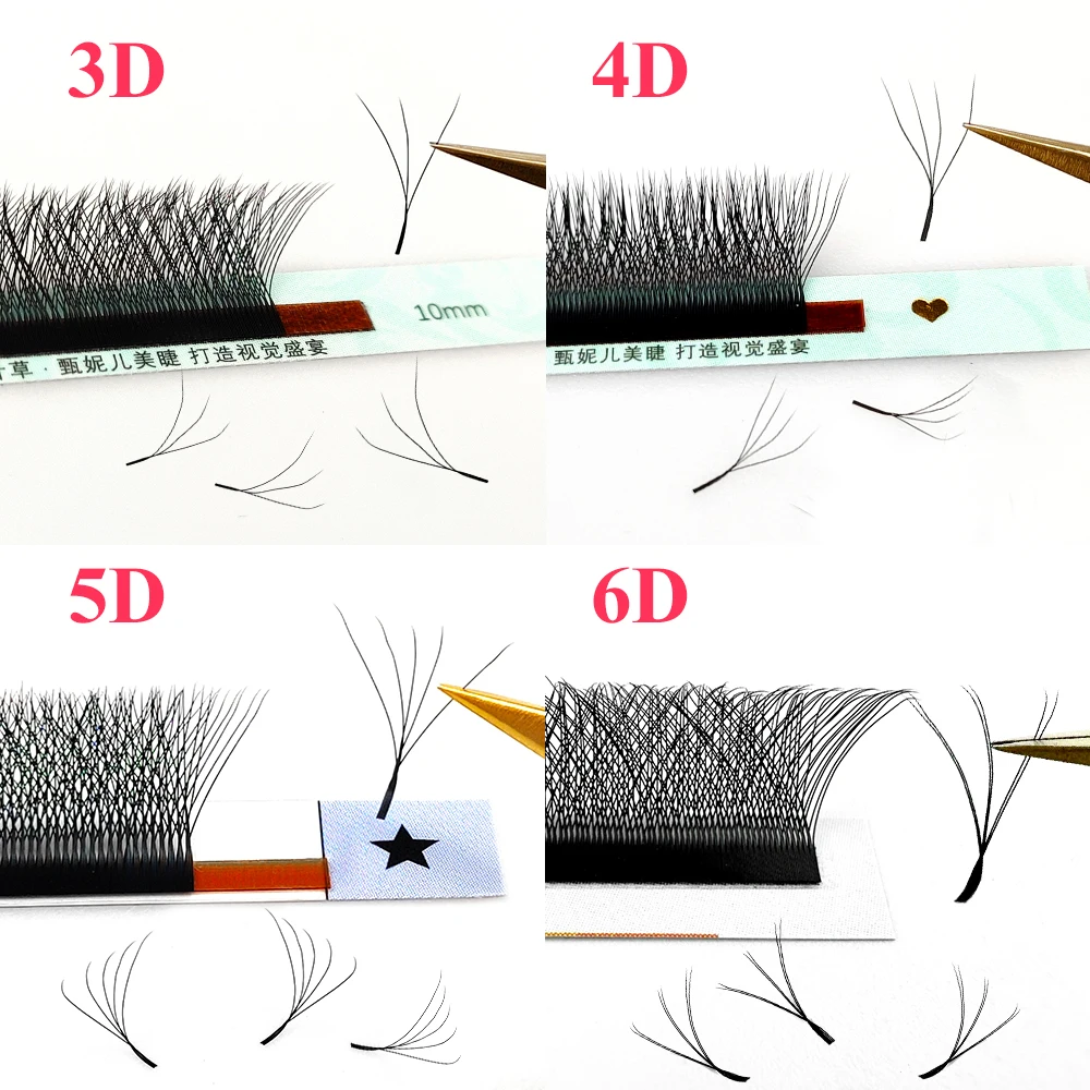 Lakanaku Wholesale Korea Pbt Fiber Yy Type Lashes Supplier Private Label Premade Fans 0.07Mm Yy Lashes Silk Eyelash Extensions