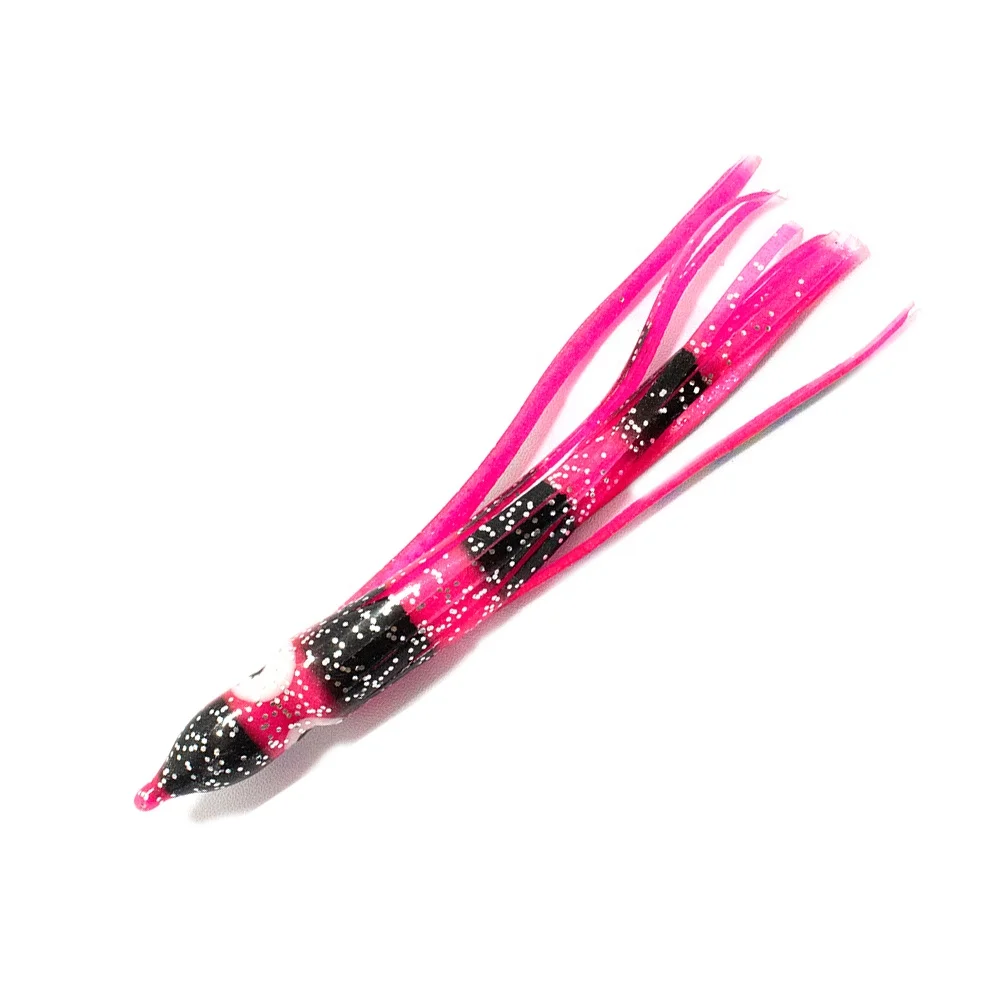 Glow PVC Octopus Resin Head Marlin Squid lure Squid Skirts Squid Trolling Lure for Saltwater
