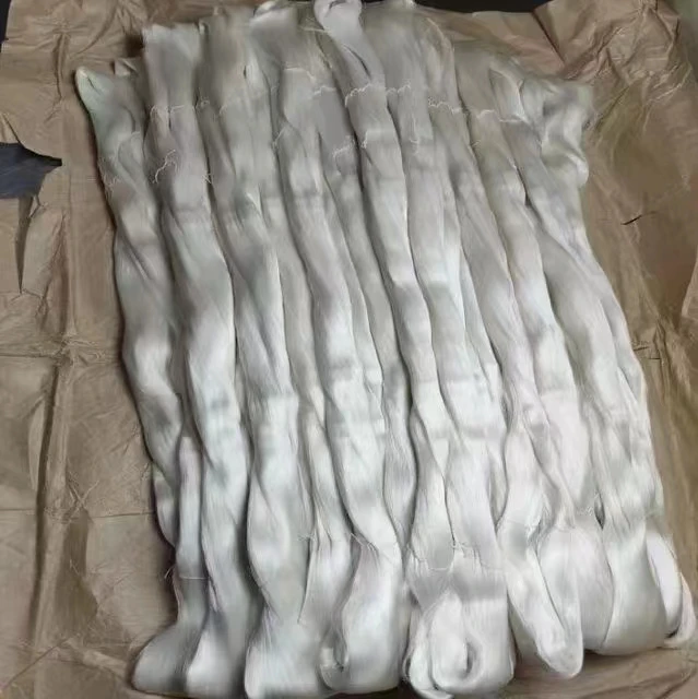 Cynthia 100% Mulberry Silk Tops Roving natural White A1
