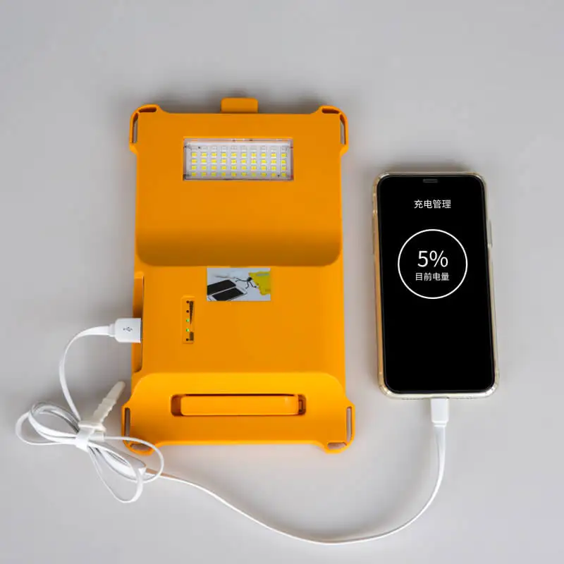 
YANGFA Backpacker Green IP65 Waterproof 3W Rechargeable Solar Power Bank LED Solar Camping Light 