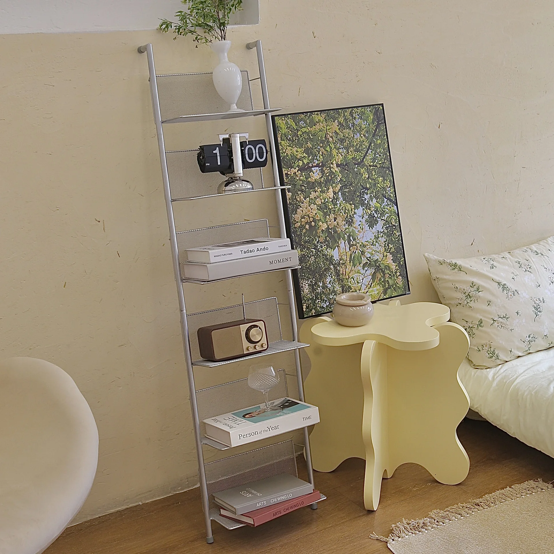 Bookcases Tall Ladder Modern Living Room Furniture Open Standing Storage Rack Holder Home Metal Bookshelf Book Shelf Bookcases