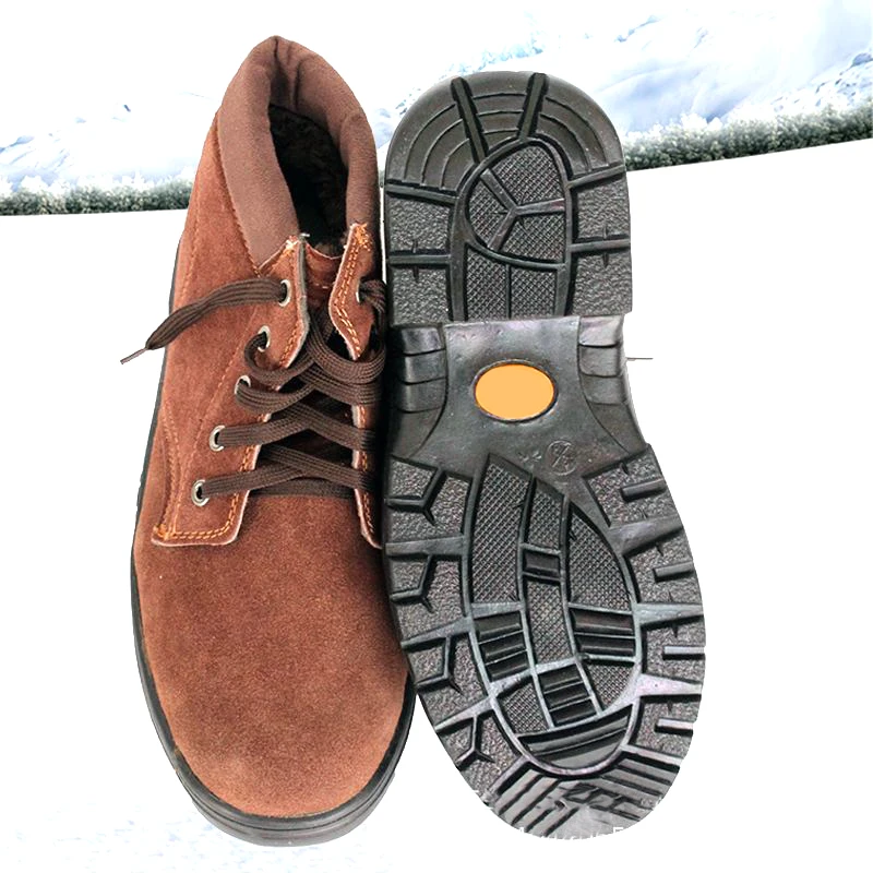 Welder plush, thickened, anti scalding, cold and warm winter lightweight work shoes