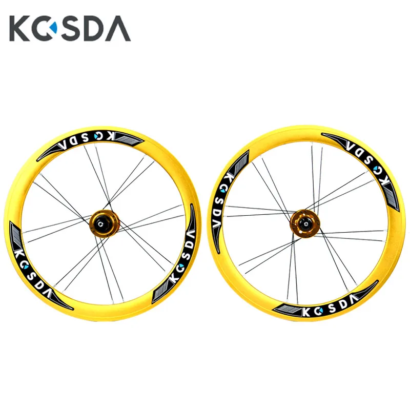 KOSDA 20 inch bicycle wheel set 8/9/10/10/11 speed 4 Bearing Double Wall 406/451 V brake folding wheel set