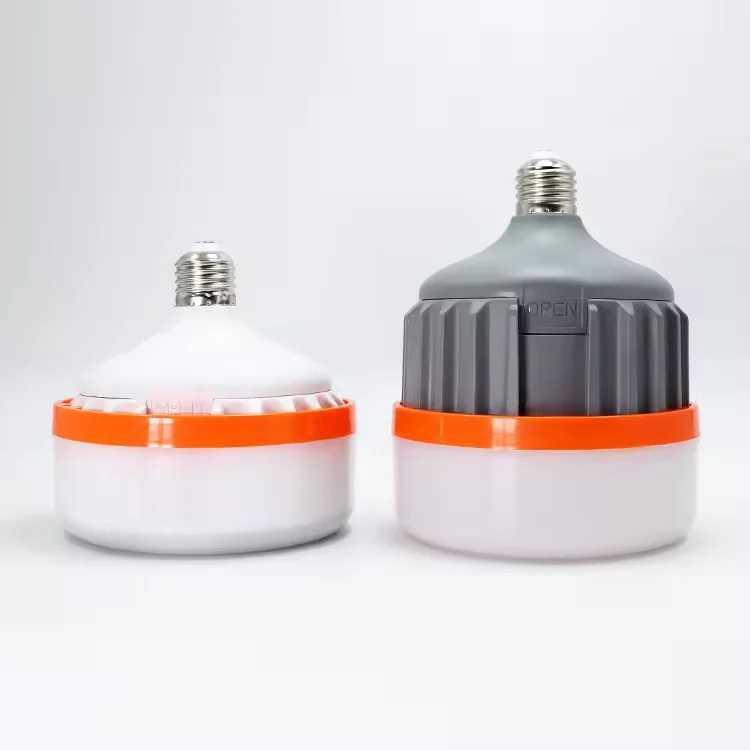 Manufactory Direct Sale Foldable Lantern LED Bulbs 20W 30W 40W 60W  E27 USB Camping Led Bulbs Rechargeable Emergency Lights