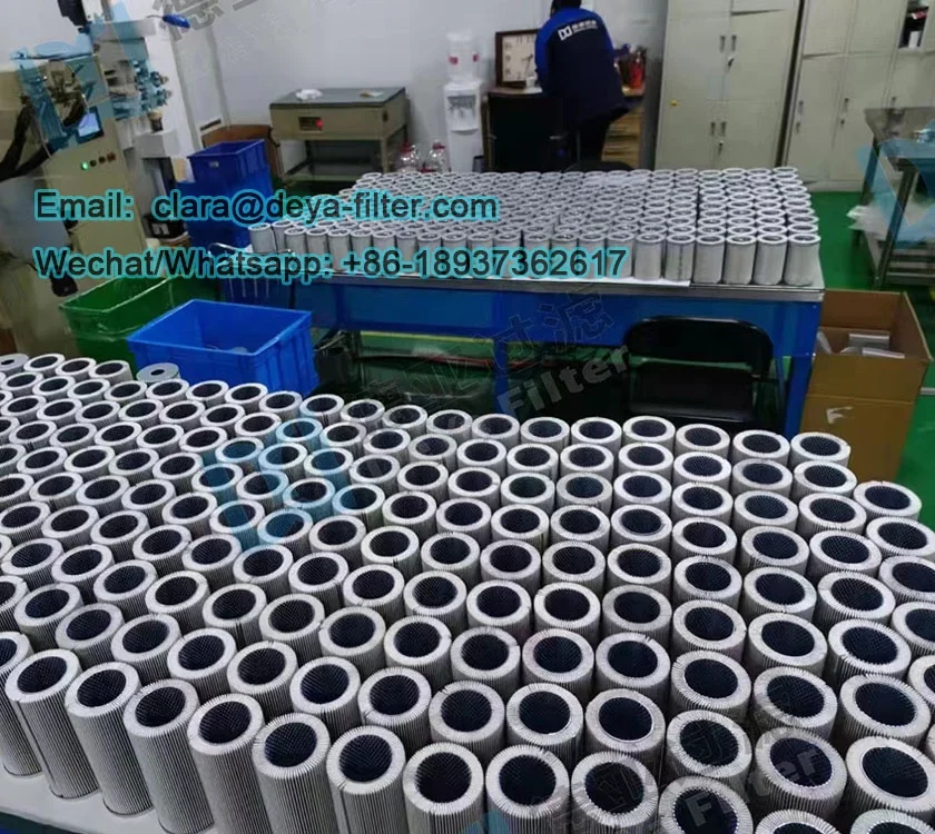 Wholesale metal sintered felt pleated Filter element lube oil filter element Used for chemical industry twin-screw extruder