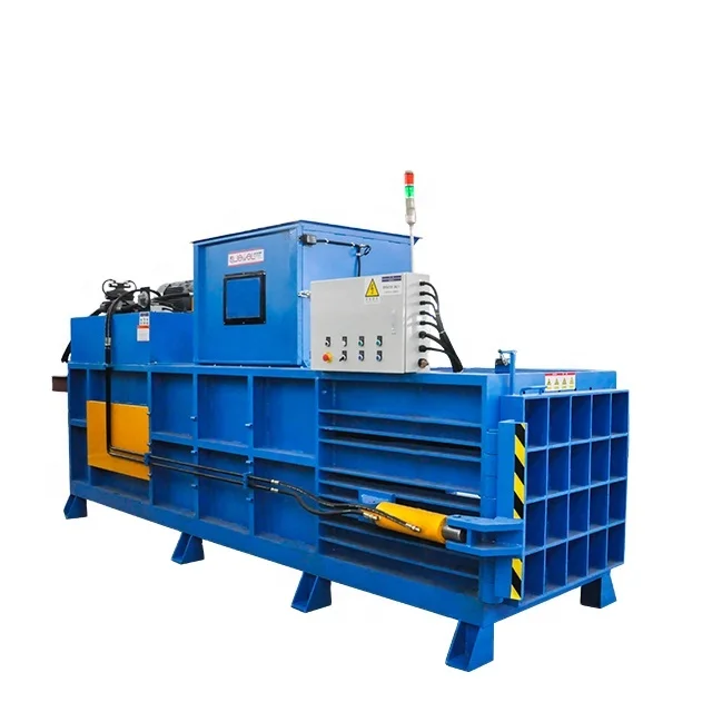 JEWEL Automatic Vertical Used Bottle Tire Baling Machine Hydraulic Scrap Cotton Cardboard Baler Machine For Sale