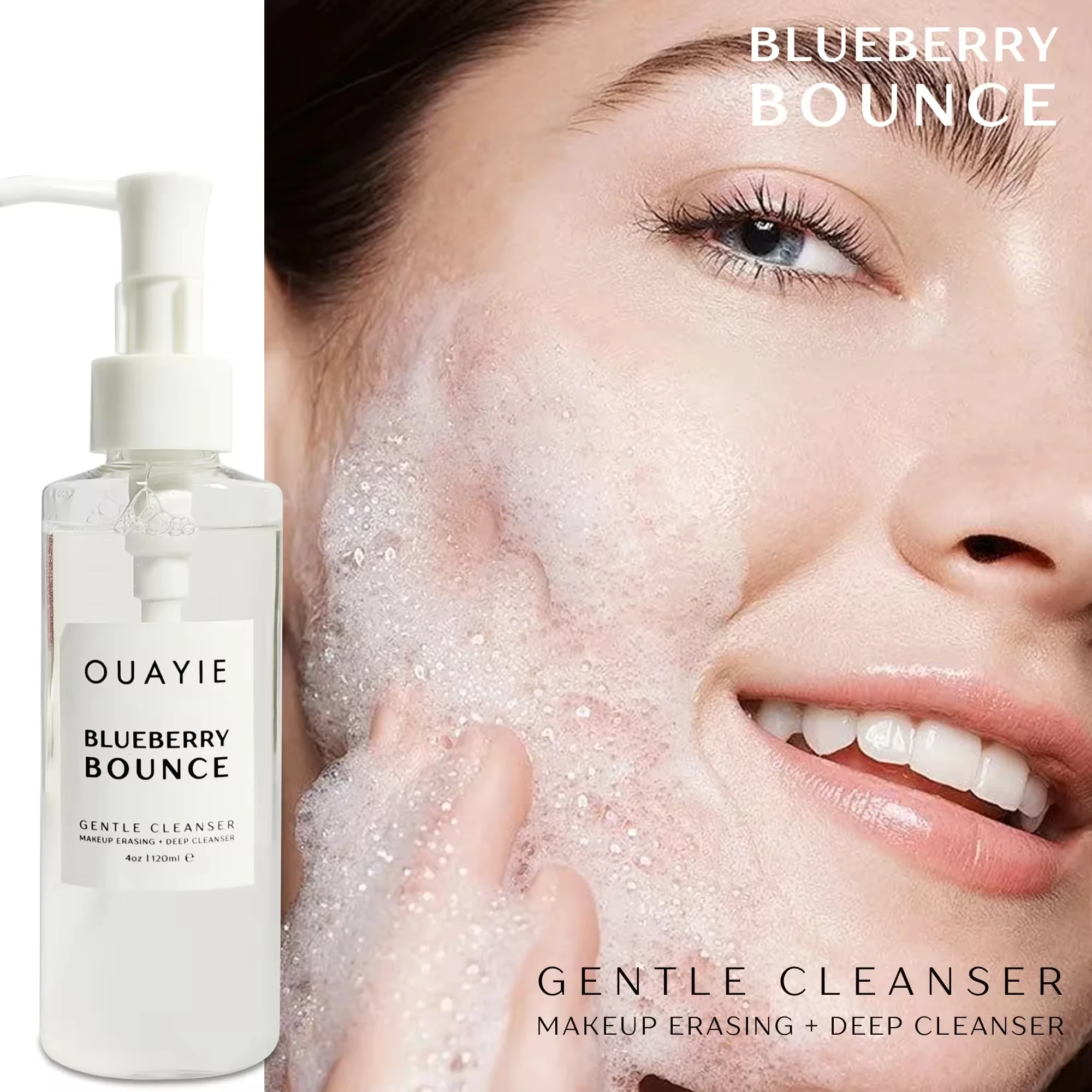 OEM/ODM Blueberry Facial Cleanser Deep Cleansing Moisturizing Oil Control Cleanser Women/Men Face Wash