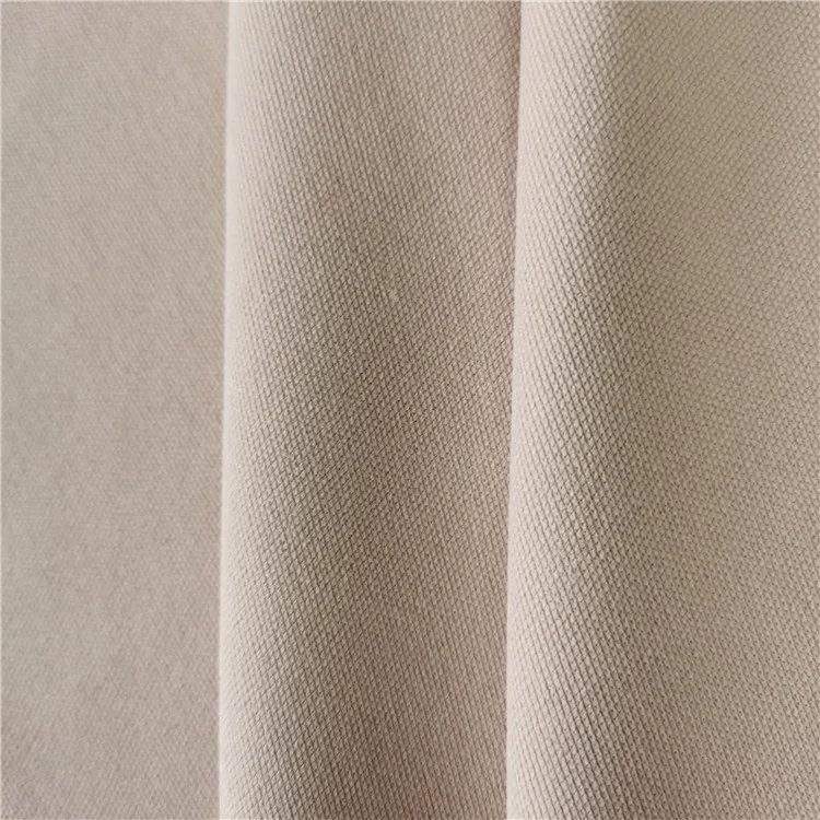 Blackout elastic 100% polyester Interlock dyeing solid color king roma fabric for garments Sofa