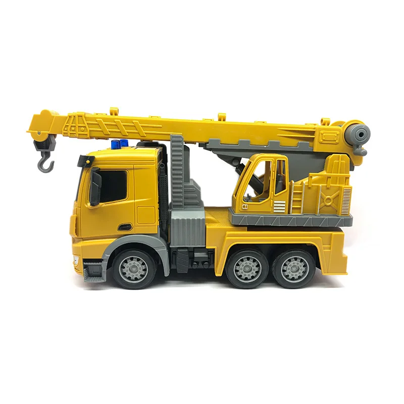 2021 Kids RC Car Toy 2.4G RC 1:24 Remote Control Crane Construction Engineering Truck 6CH RC Crane Truck for Christmas Gift