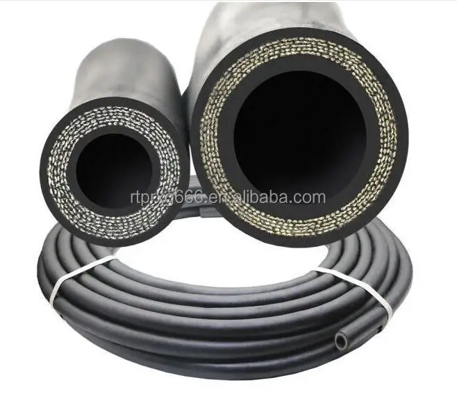 oil resistant braid hydraulic steel wire rubber hose/Steel Wire Braided Hydraulic Rubber Hose 905B-8