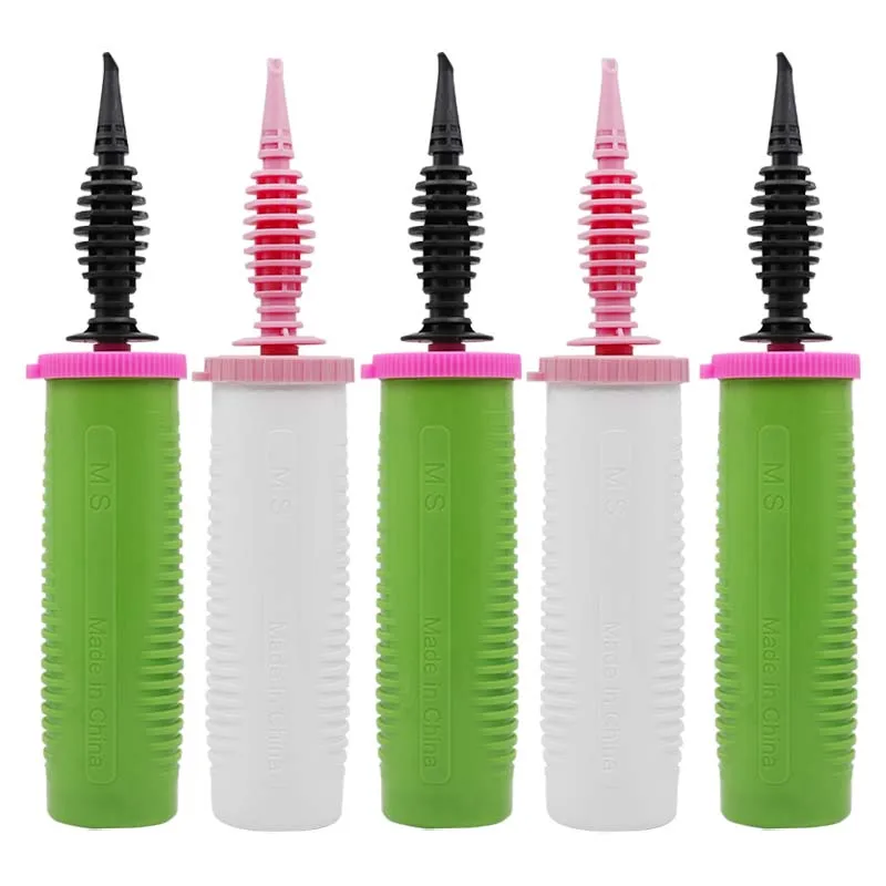 Balloon Pumps Hand Hand Held Double Ways Balloon Pump Home Use Inflator Portable Plastic Manual Small Air Hand Pumps