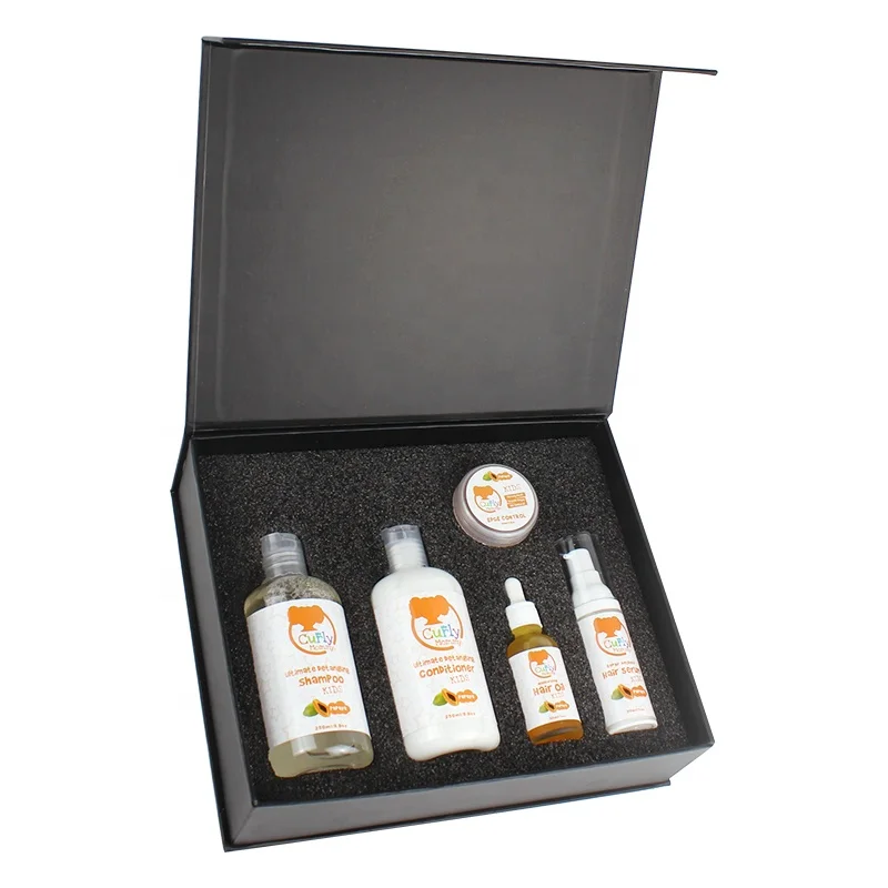 CURLYMOMMY частная этикетка получить бесплатные подарки сульфат бесплатно биотин дети вьющиеся волосы продукты Уход Набор