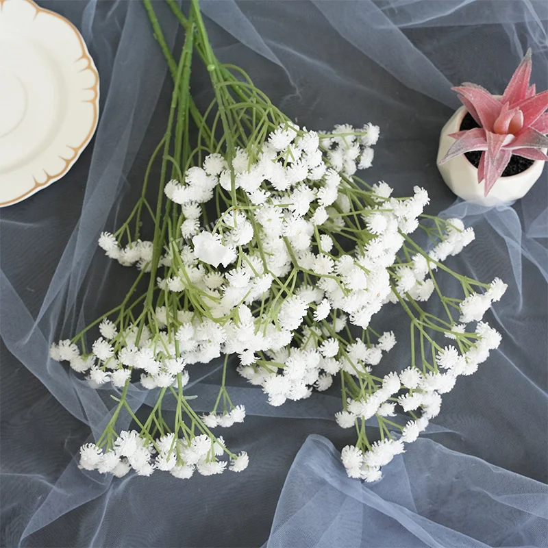 Hot sell 108 heads high simulation Haworthia minima flowers branch artificial flowers for indoor wedding decoration