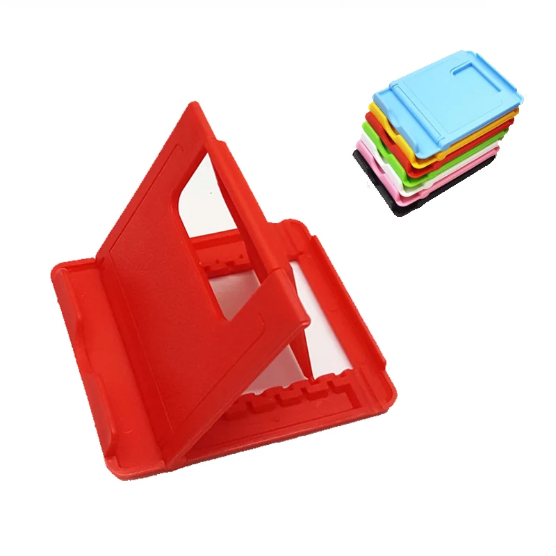 2021 Portable Mini Foldable Adjustable Plastic Mobile Stand For Desk Tablet Lazy Cell Phone Holders