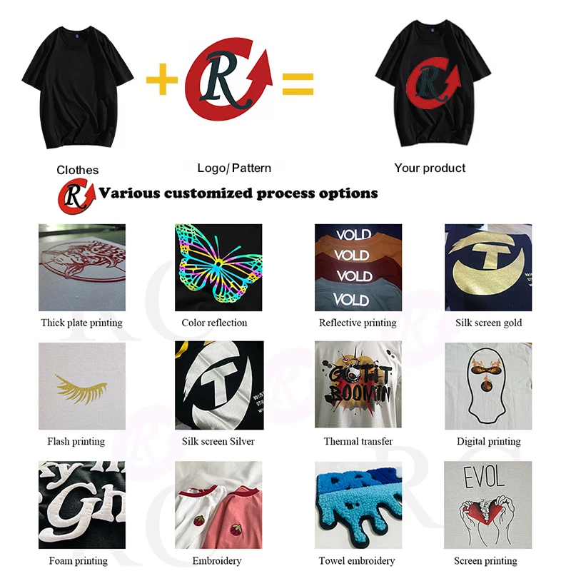 Cheap Wholesale Custom Gold and Silver Foil T shirt Foil Printed 100% Cotton T shirt