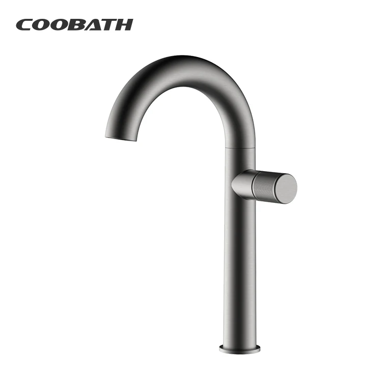 Modern Wholesale Customizable Bathroom Brass Rotary Switches Sink Faucet Brass Wall Mounted Basin Mixer Faucet