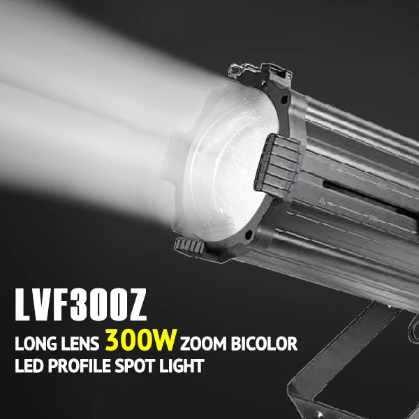 Professional factory 300W LED Profile Spot Light  for TV stations, conference halls,opera house
