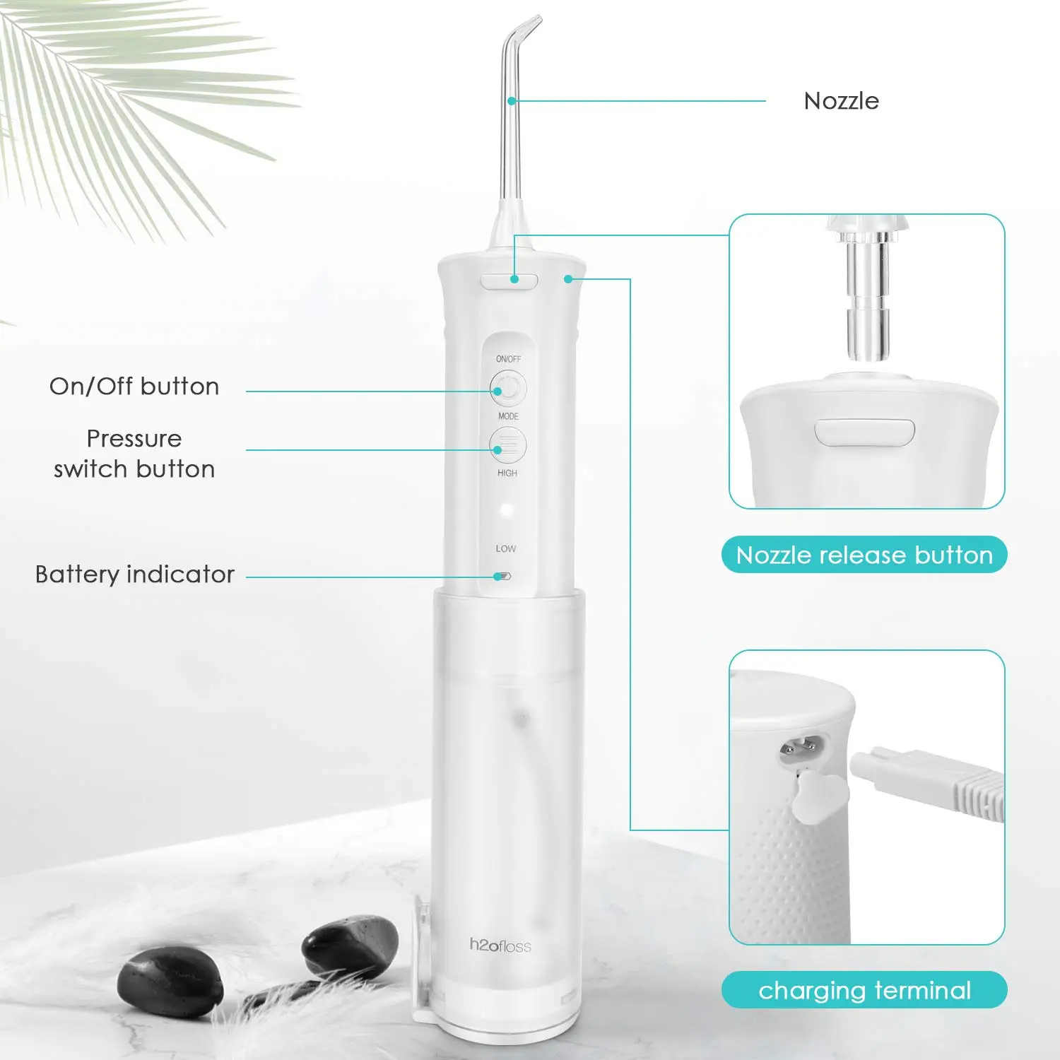 2021 best selling Cordless Water Flosser Rechargeable Portable Oral irrigator Dental Water Flosser Wireless china factories