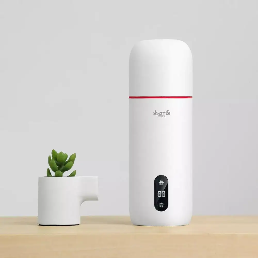 Оригинальный Портативный электрический чайник Xiaomi Deerma мини чашка для путешествий умная температура домашний Вакуумная из нержавеющей