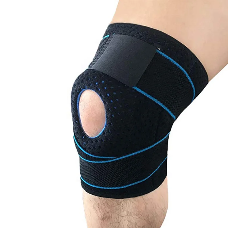Gym Sports Safety Durable Non- Slip Protective Knitted Elastic Breathable Knee Pads