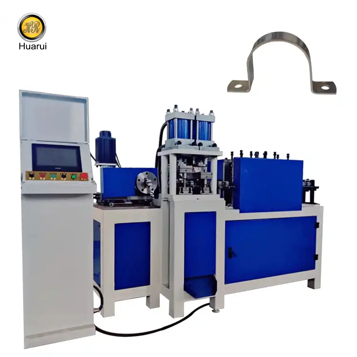Stainless Steel U-Shaped Clamp Machine  Stainless Steel CNC Circle Machine Flat Iron Clamp Hoop Forming Machine