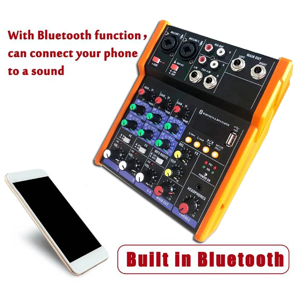 Cheap mp3/cd mixer player with fly case mp3 speaker kit recording mini mixers