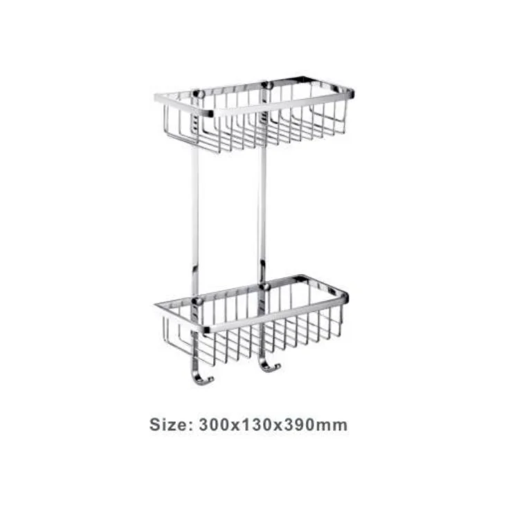 Квадратные двухслойные пустотелые крючки для ванны