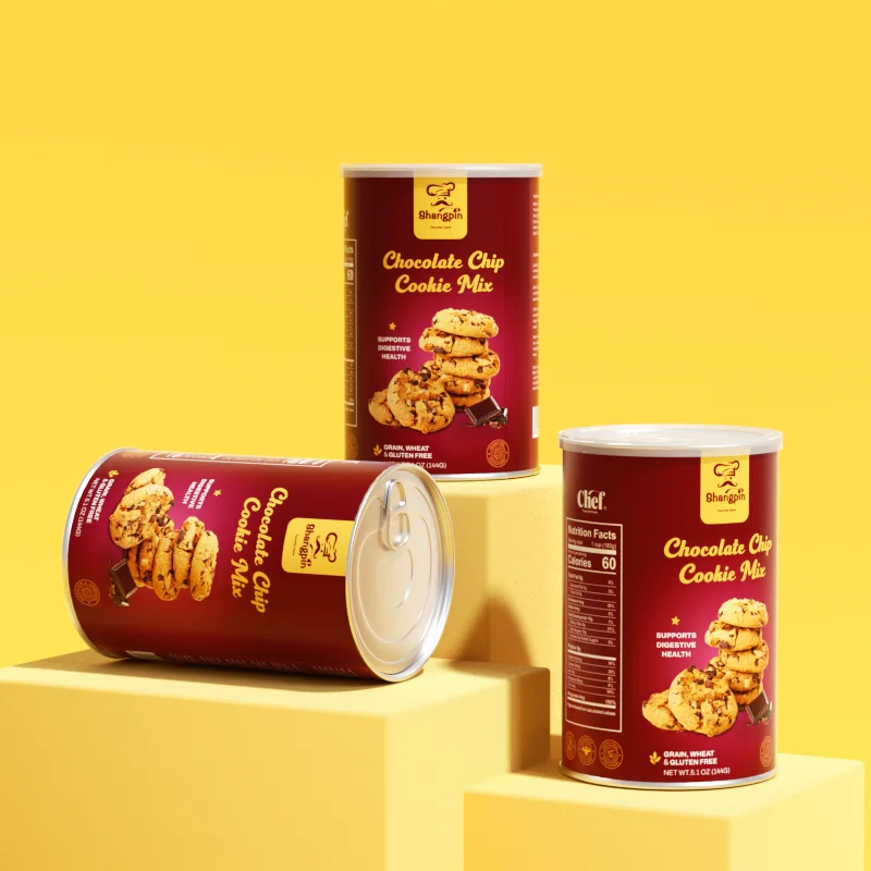 Custom Kraft aluminium foil Nut Cookie Biscuits Paper Tube Chocolate Potato Cylinder Packaging for Cookies Round Box