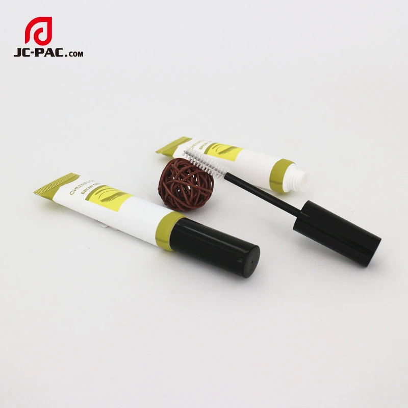 
8-1ml Soft Plastic Tube With Brush Empty Mascara Tube Eyelashes Eyebrow PE Tube 