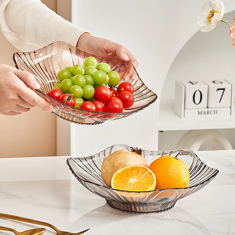 Кухонный поднос для хранения закусок в гостиной портативное блюдо фруктов пластиковая тарелка