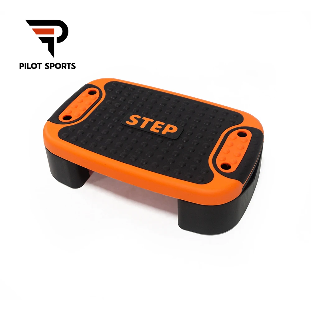 Pilot Sports Custom Logo Training Fitness Gym Home Adjustable Platform Stepper Aerobic Step