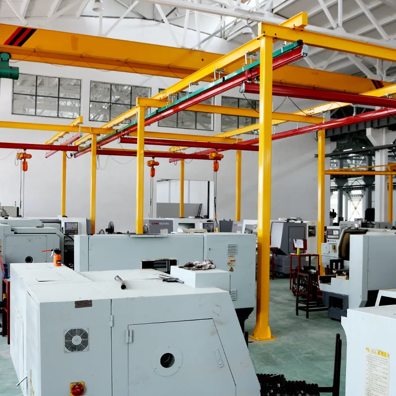 workshop double girder 500 kg 1 ton 2 ton 3 ton overhead crane basket crane  price kbk light system kbk flexible crane