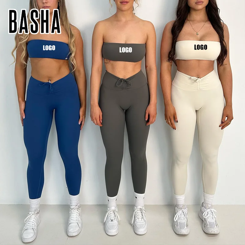 Bashasports 2023 Ropa De Gimnasio Para Mujer Sports Apparel Ropa Deportiva Gym Outfit Yoga Suits Fitness Women Active Wear Set