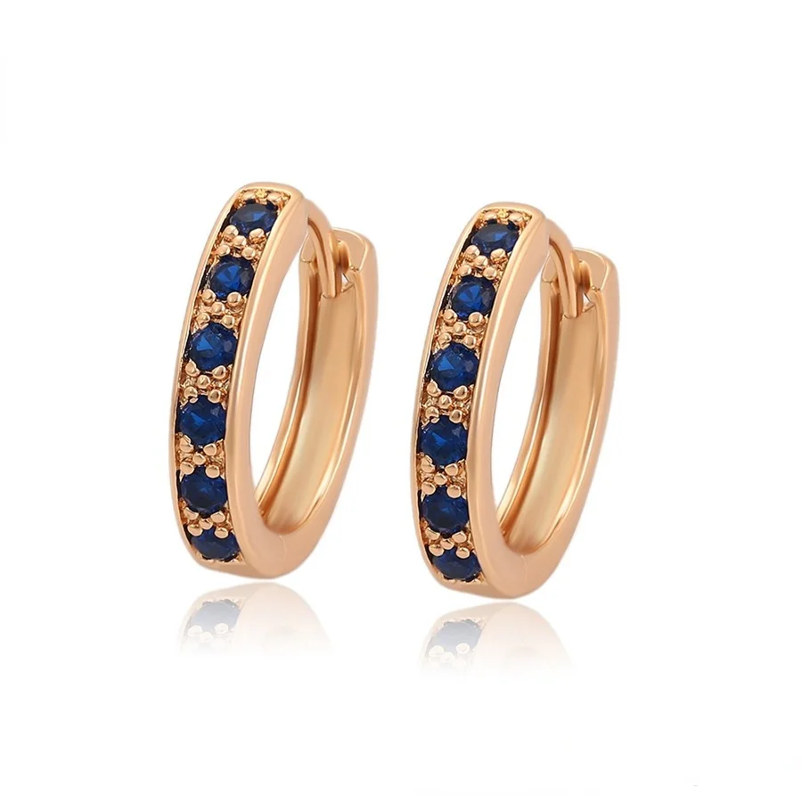 S00013321 Xuping jewelry Exquisite earrings fashion jewelry hot sale earrings row diamond 18K gold earrings