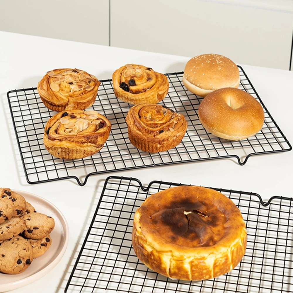 Factory Direct Sale premium Non Stick 40*25 cm Rectangular weber bbq wire grill net rack for baking or BBQ