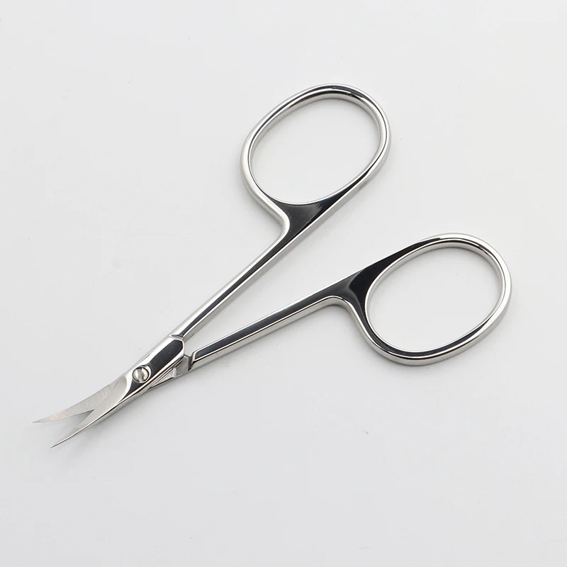 Professional Stainless Steel Beauty & Personal Care Products Embroidery Hair Curved Tip Cuticles Scissors