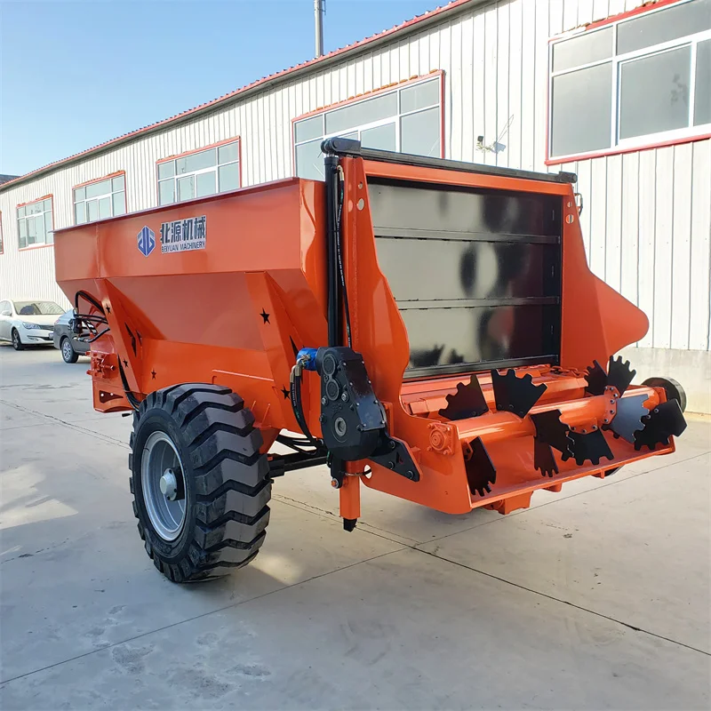 Factory direct sales Thickened steel high wear and corrosion resistant version rear horizontal steel spiral muck spreader