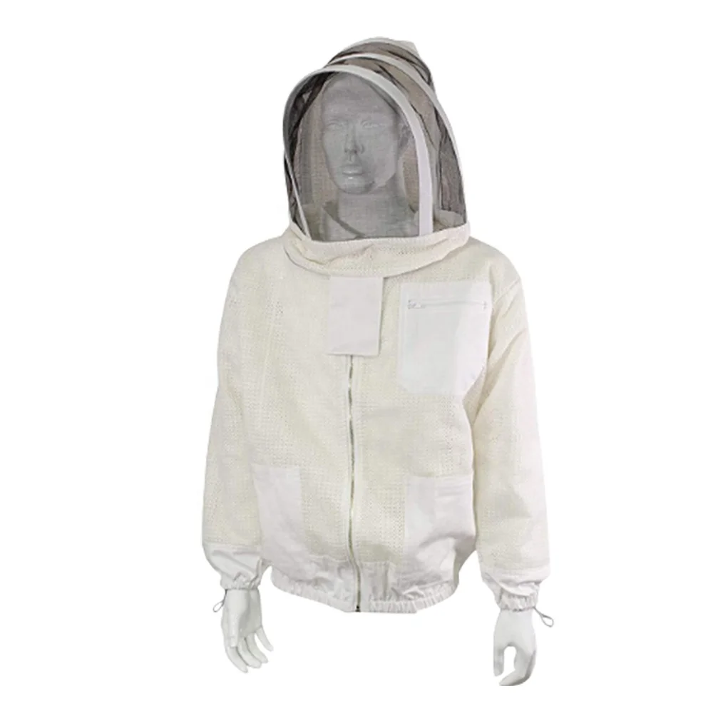 Защитная одежда для пчеловодства, белая сетчатая куртка с отверстиями, костюмы для пчеловодства