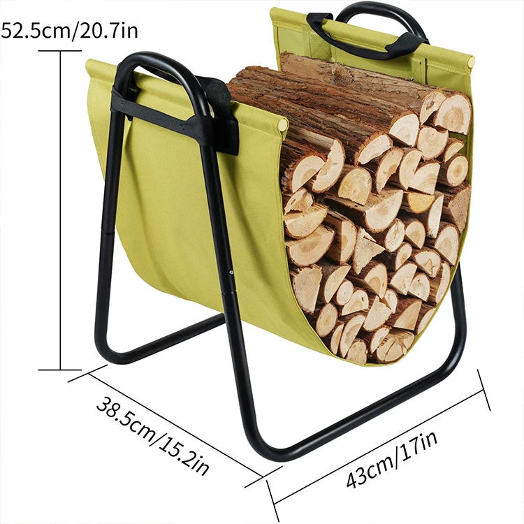 Индивидуальный прочный холщовый держатель для камина, съемное хранилище для помещений