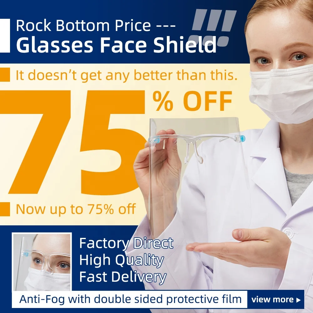 Wholesale Price Fashion Face Shield Full Face Cover Faceshield Protective Face Shield Glasses