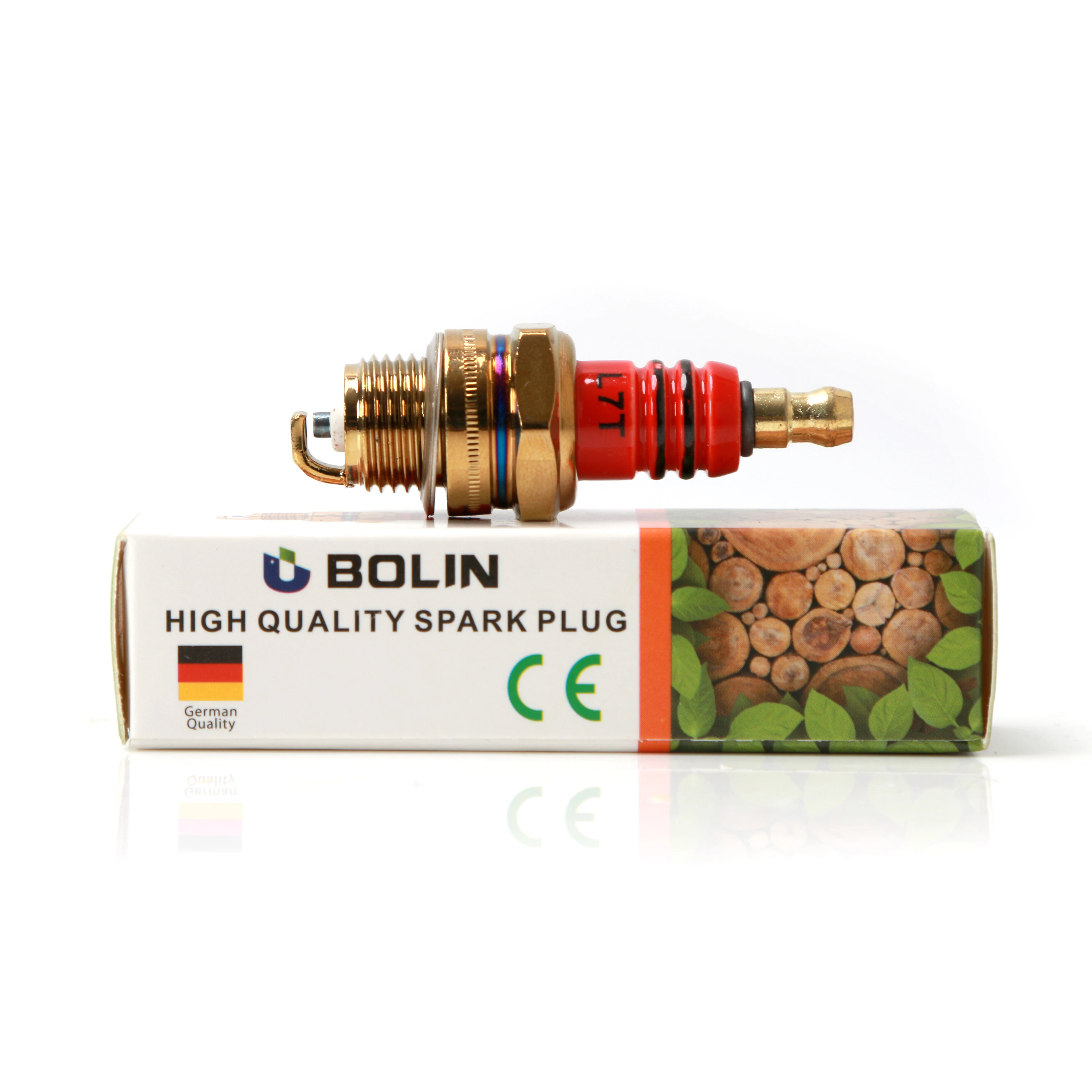 BoLin brand chainsaw engine spark plug L7T for chainsaw 5200/5800 and brush cutter machine
