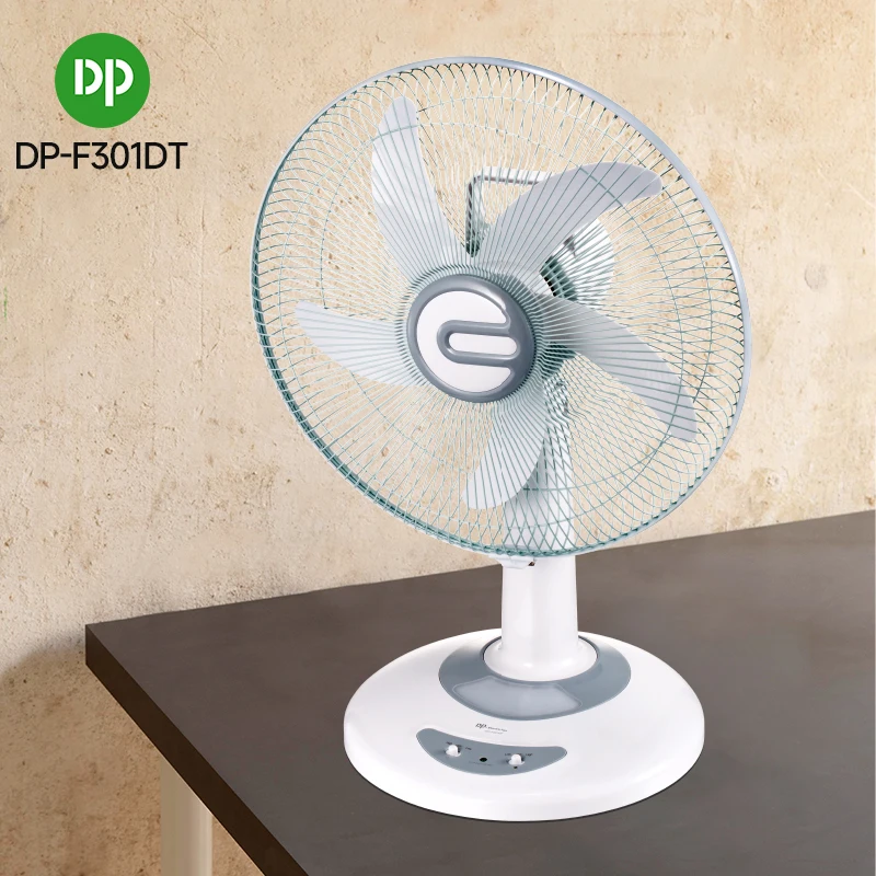 Cooling Speeds AC/DC Led Emergency Desk Fan Outdoor Useful Swing Function Rechargeable Table Fan